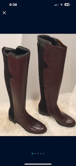 BOOTS!!! BROWN /KNEE HIGH /BRAND NEW /GENUINE LEATHER