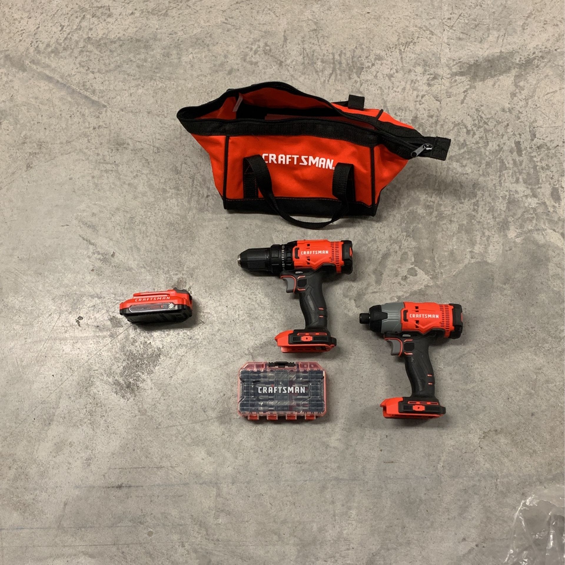 BRAND NEW Craftsman Drill Set With Tool Bag