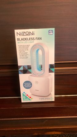 Bladeless Fan with LED light-USB