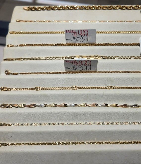 Bracelets 10kt 14kt 18kt