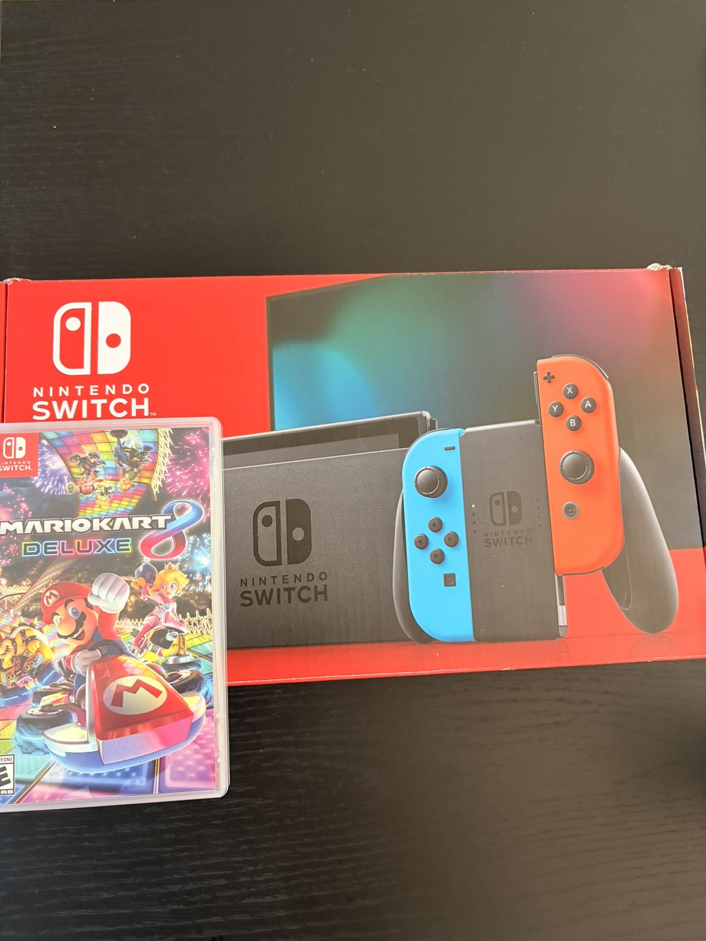 Nintendo Switch With Mario Kart Deluxe
