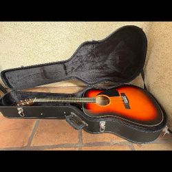 Fender Acoustic Guitar With Case