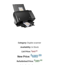 Kodak Perfect Page i2400 Scanner