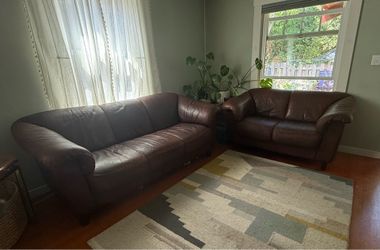 Leather Couch & Loveseat - Natuzzi