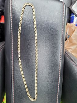 18 Karat Gold Plated Cuban Necklace