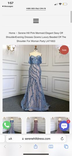 Blue Beaded Dress