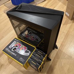 💥 PC Case + Corsair Liquid Cooling + RGB Fans — Great Bundle!