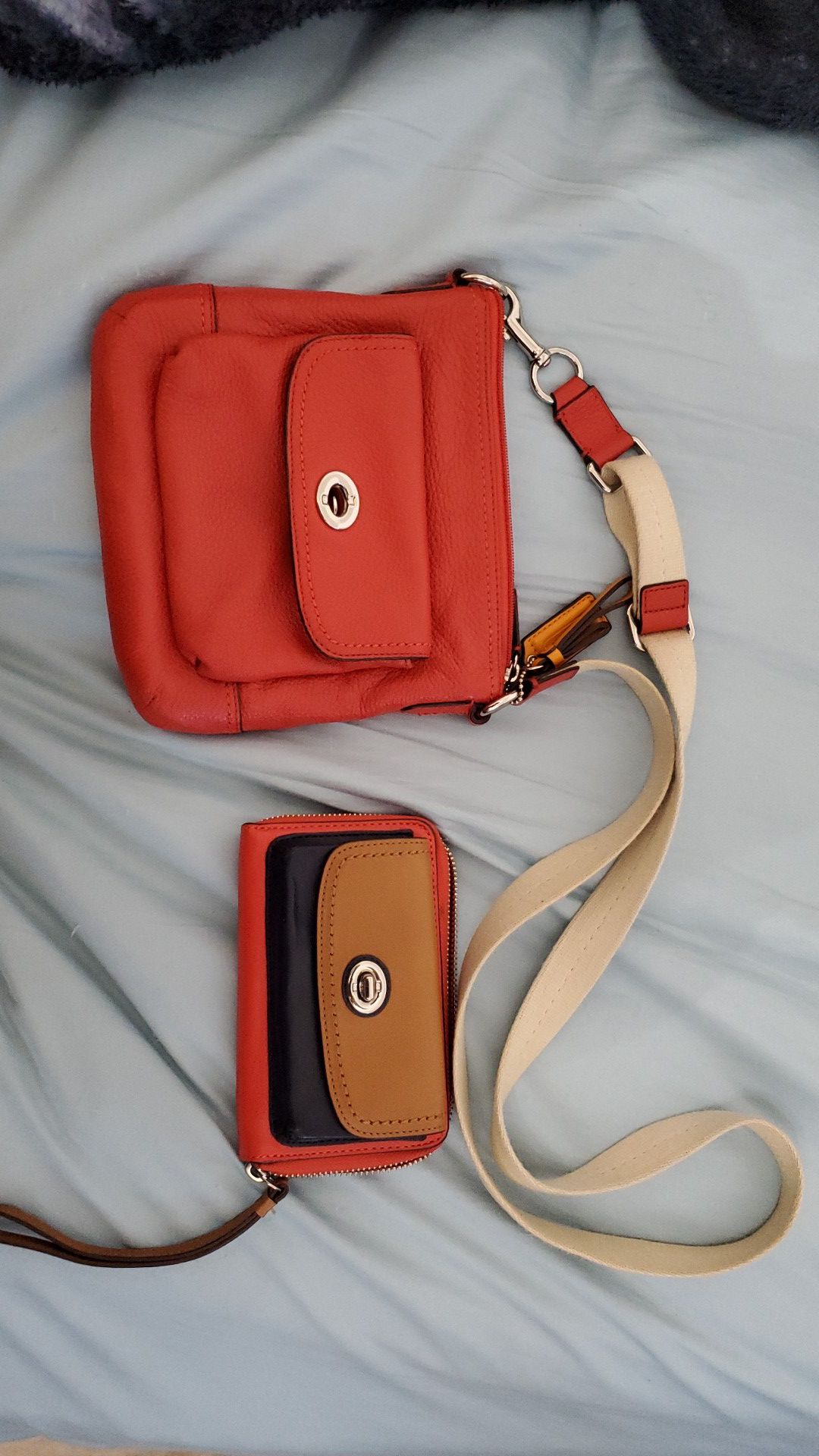 Coach handbag and purse