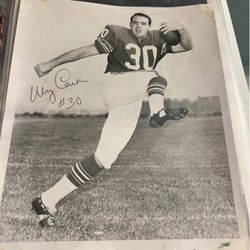 Buffalo Bills Wray Carlton Signed 8x10 