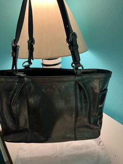 Silver tone authentic bag Coach