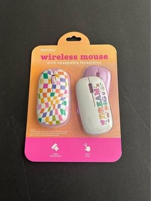 new sealed wireless usb mouse with changeable faceplate