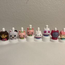 Gabby’s Dollhouse Good2Grow Juice Topper Lot – Gabby Pandy Cakey Cat Kitty Fairy Figures