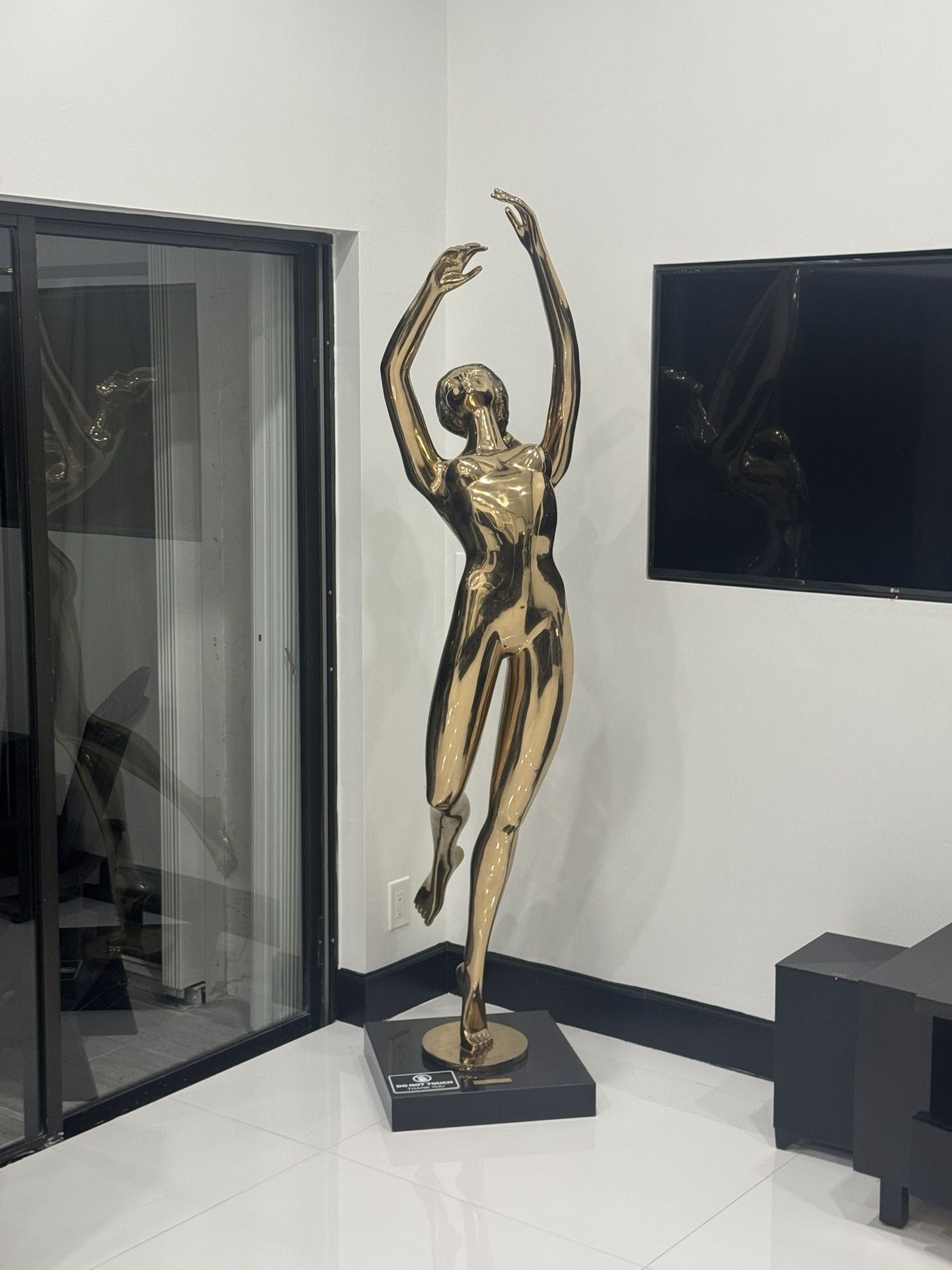 “Rare” Prince Monyo 78” H Signed Bronze Statue - Weighs Over 100 Pounds