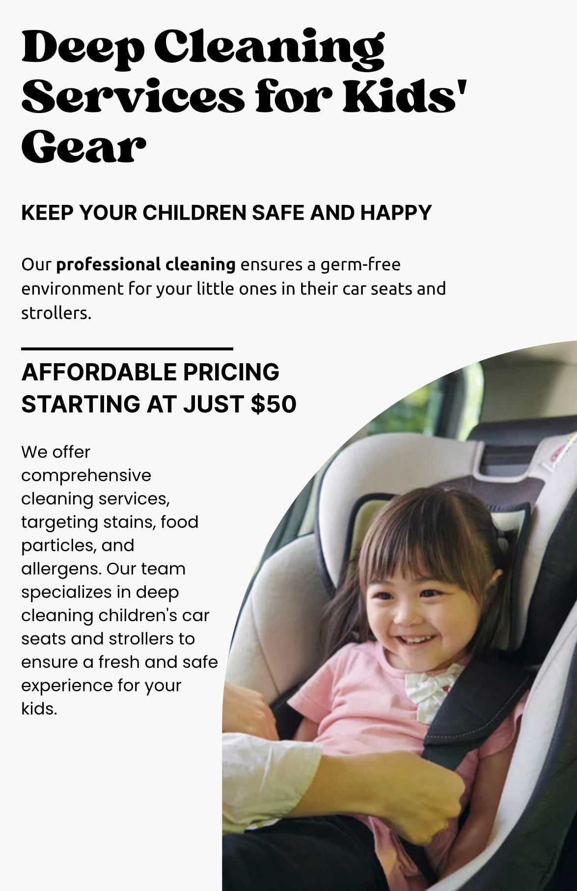 Deep Cleaning Children’s Car seat