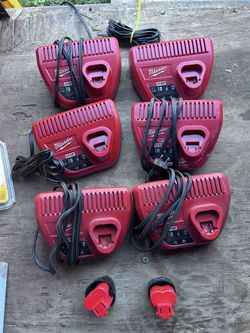 Milwaukee M12 12V Lithium-Ion CP High Output 2.5 Ah Battery And  Charge 