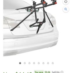 Allen Sports Deluxe 2-Bicycle Trunk Mounted Bike Rack Carrier, 