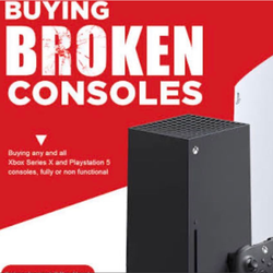 Buying broke PS5, XBOX series ,S,X