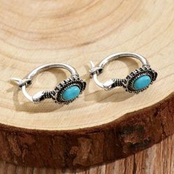 Boho Style Turquoise Earrings 