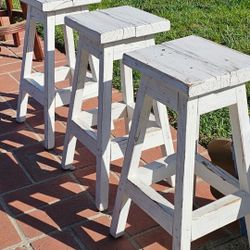 wooden stools