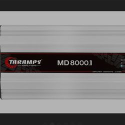 TARAMPS MD8000.1 8000 WATTS
RMS CAR AUDIO AMPLIFIER