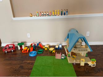Vintage 1989 Little Tikes "Tikes Place" Dollhouse Mega-Bundle with Rare Expansions & Vehicle