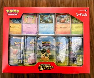 Ascended Heroes 5 Pack Mini Tin Set