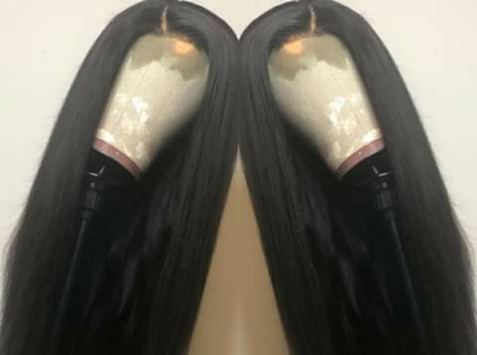 2 human hair wigs