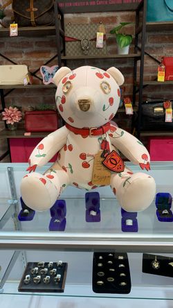 Coach Collectible Limited Edition Cherry Heart Teddy Bear