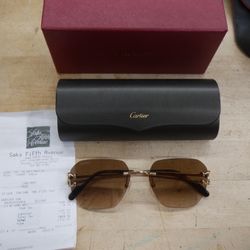 cartier CT0394s sunglasses with receipt and paper work 878320-1