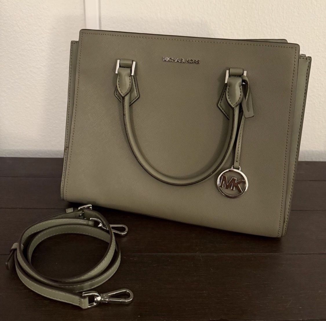 Green/Grey Michael Kors Purse