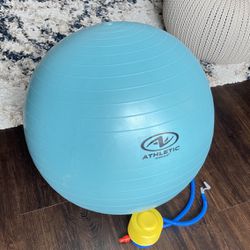 Exercise ball. Sparingly used. Medium sized. 