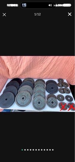 Lot Of Vintage DP kg / lbs Diversified Products Standard Barbell Weights PAIRs Make Offer Make Offer