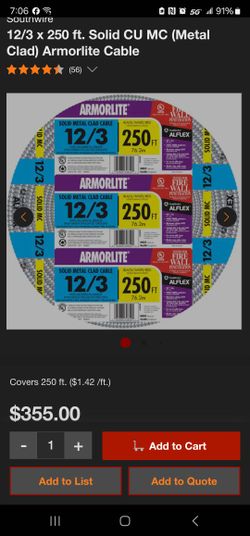 Brand New Roll Of 12/3 and a Full Boat Of #12 (Blk,red,blu,white,green)