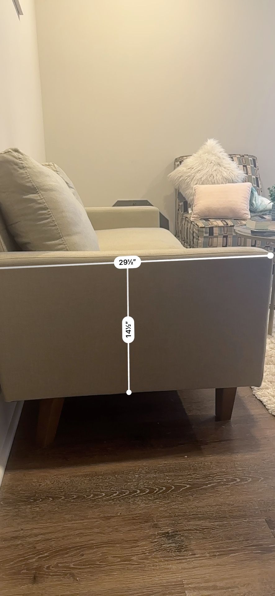 Sofa Couch (Beige/ Gray)