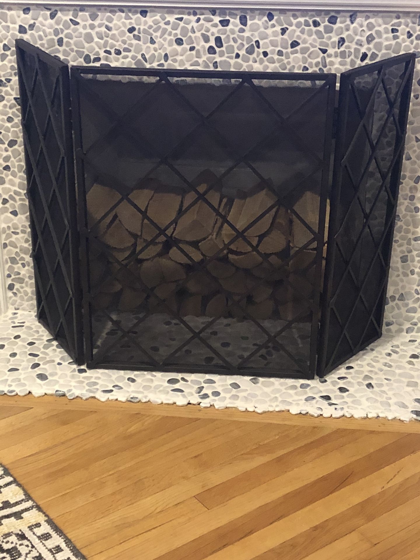 Pottery Barn fireplace screen. Like new