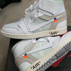 AIR JORDAN 1 X OFF-WHITE NRG "OFF WHITE" SIZE 13