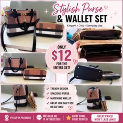 👜✨ Stylish Purse & Wallet Set ✨👜