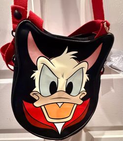 Donald Duck Halloween Glow-in-the-Dark Mini Big Face Canvas Tote