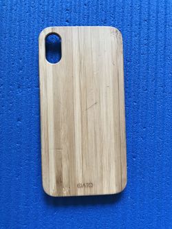 iPhone X bamboo case