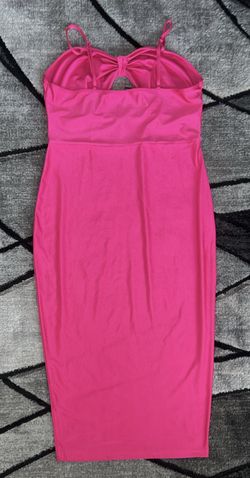 Pink Fitted peek A Boo Dress