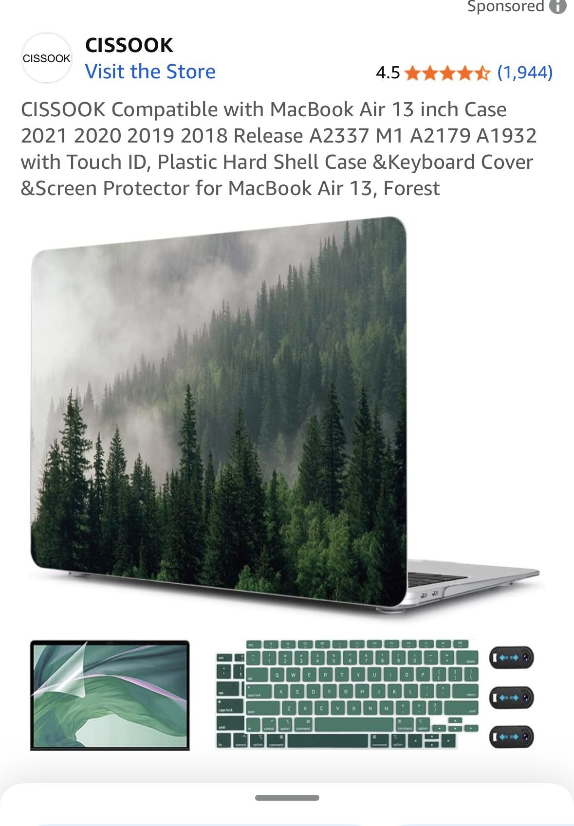 MacBook Air 13 Inch Case Plastic Hard