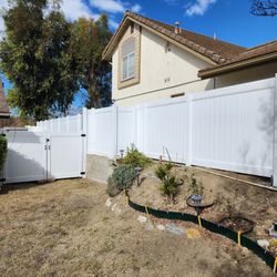 White Vinyl Fence
