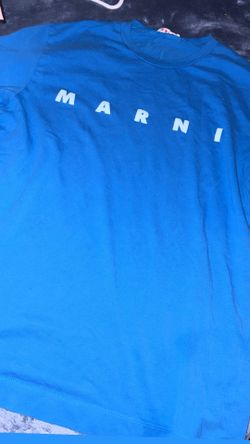 Marni Logo T-Shirt Blue