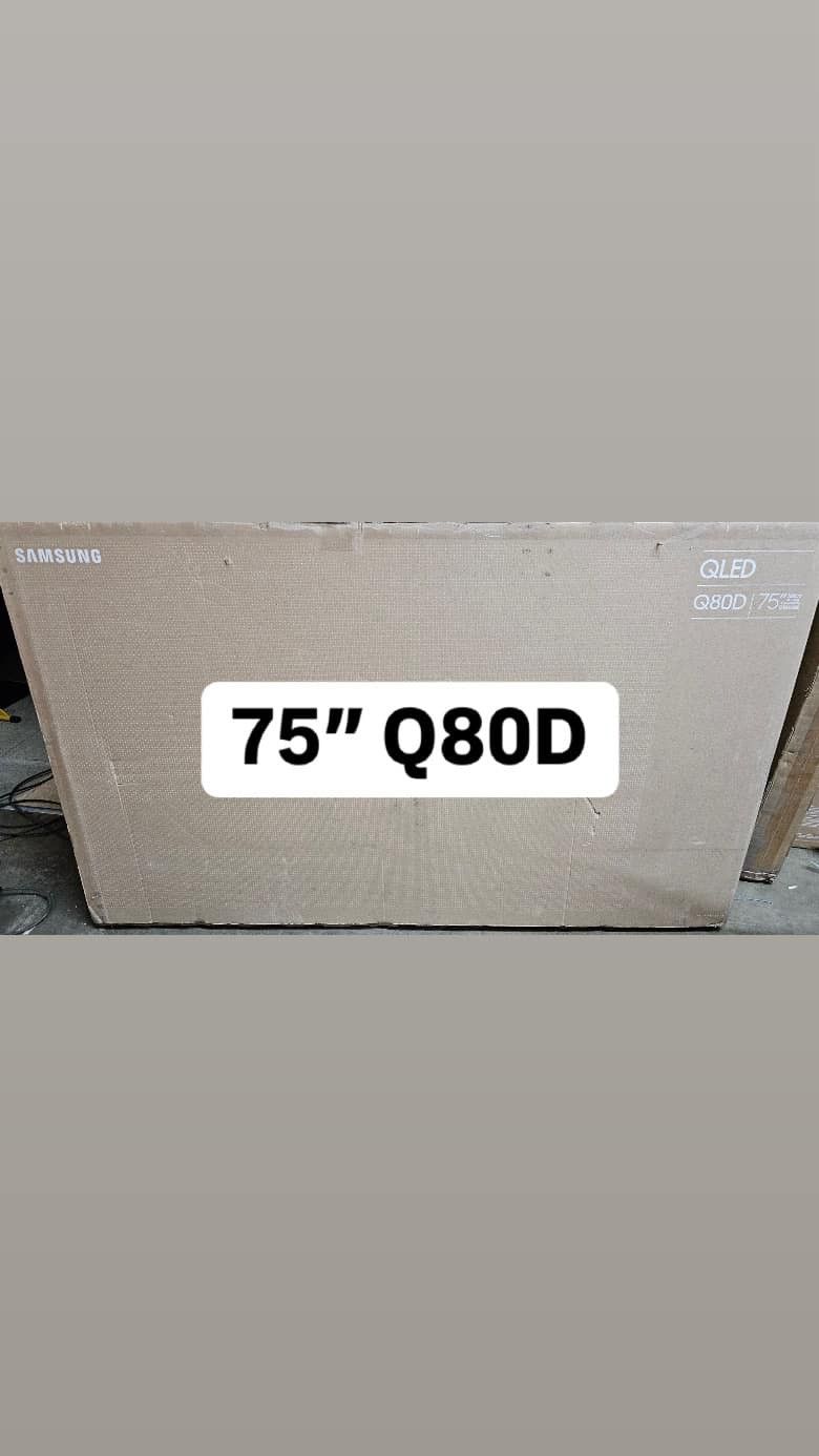 SAMSUNG 75-Inch Class QLED 4K Q80D Series Quantum HDR+ Smart TV w/Dolby Atmos, Object Tracking Sound Lite, Direct Full Array, Motion Xcelerator, Alexa