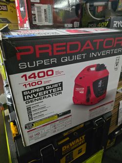 PREDATOR GAS 1400 WATTS INVERTER SUPER QUIET GENERATOR NEW