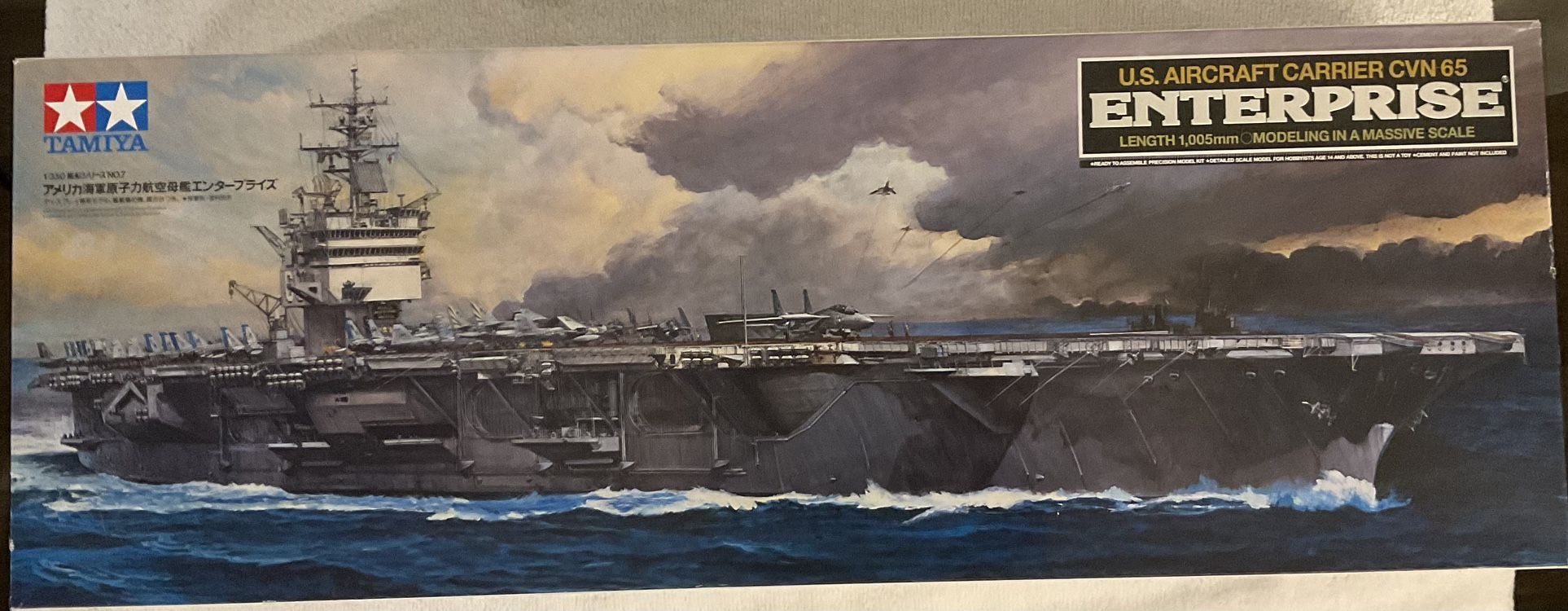USS Aircraft Carrier CVN 65 Enterprise Model #11350 1:350 Tamiya