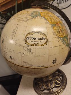Vintage Globemaster 12" World Globe