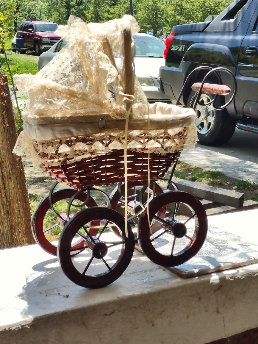 Baby Carriage Plant Holder