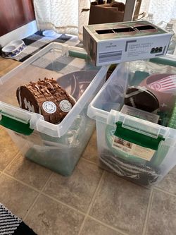Football decorations and dip bowls