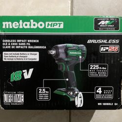 METABO HPT 1/2" IMPACT WRENCH 18V (TOOL ONLY)
